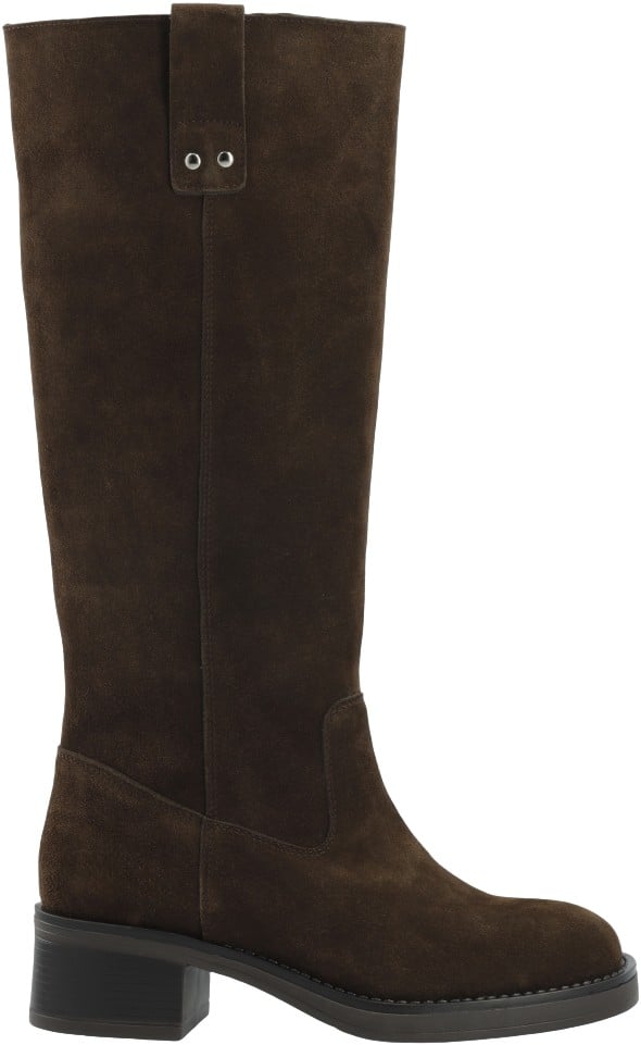 Biamary Knee High Pull On Boot Suede