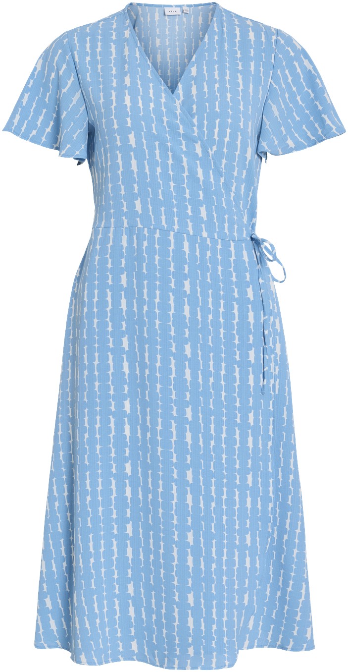 Vilovie S/S Wrap Midi Dress Noos
