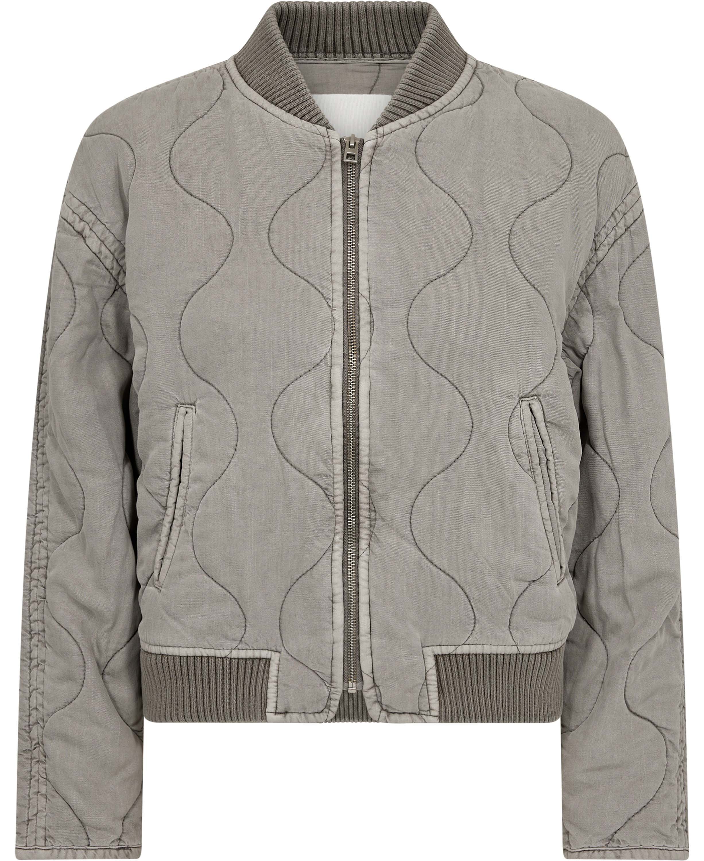 Quilted Bomber Jacket