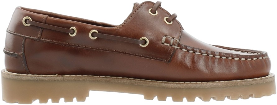 Biacapri Boat Shoe Pull Up Leather