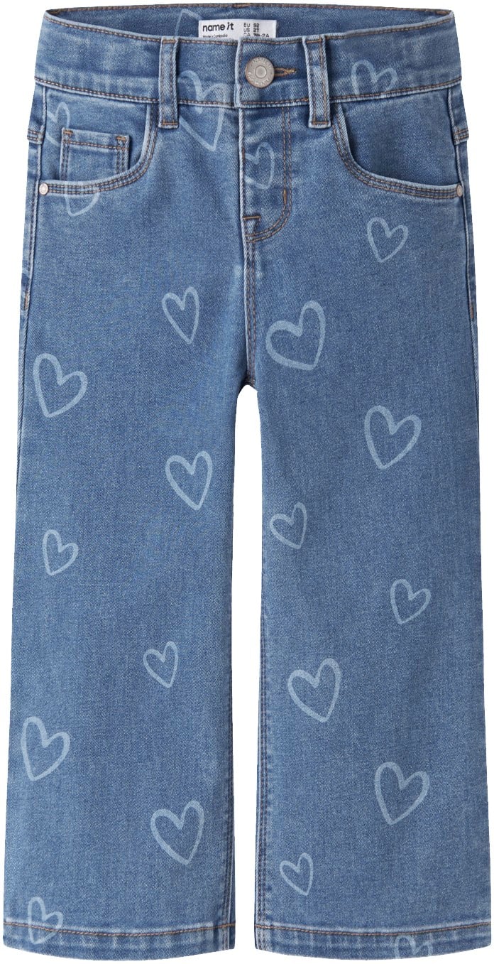 Nmfrose Wide AOP Jeans 4044on Noos