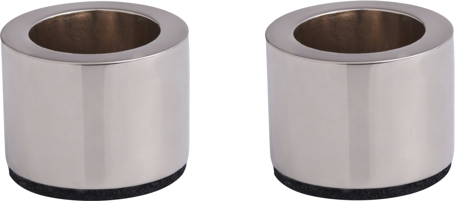 Light Candle Holder Taper, Chrome, 2pack, 3,25x2,32 cm