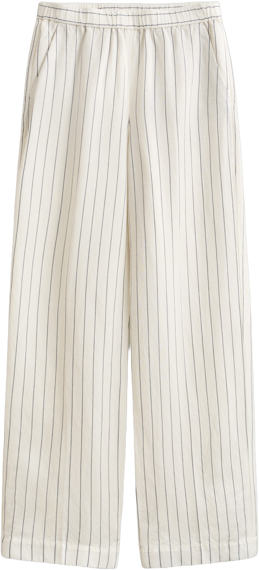 Striped Linen Blend Pull ON Pants