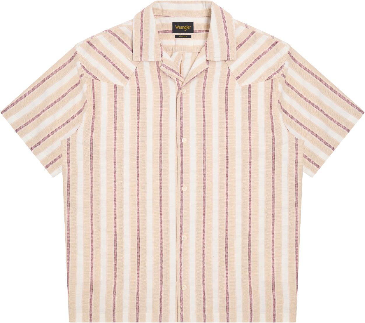 SS W Resort Shirt TAN Ruby Wine - DKK 499