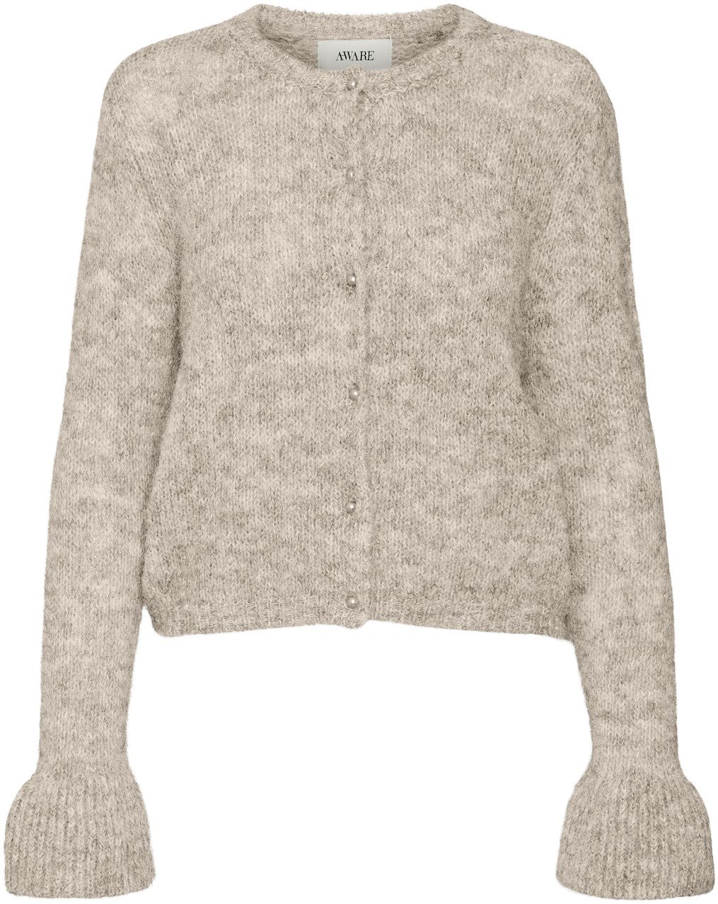 Awleah Lori LS Oneck Knit Cardigan