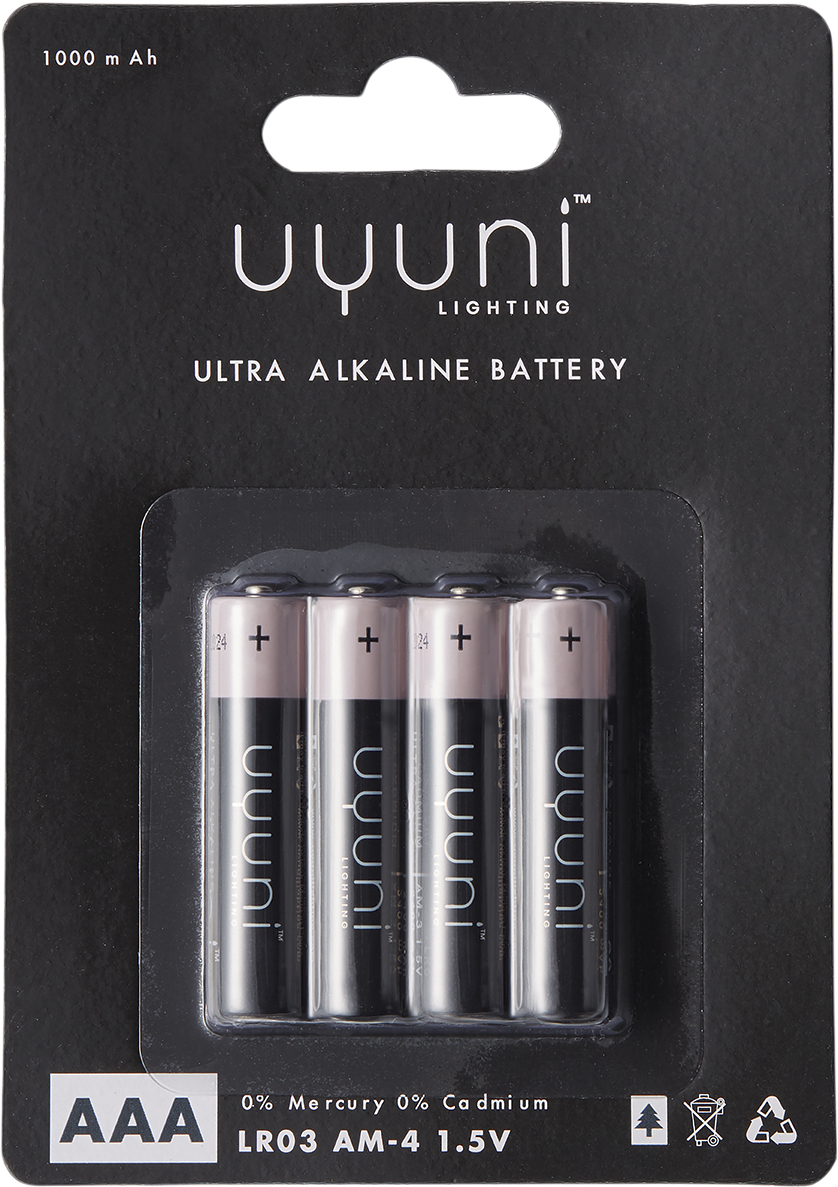 AAA Battery, 1,5V, 1000mah 4 Pack