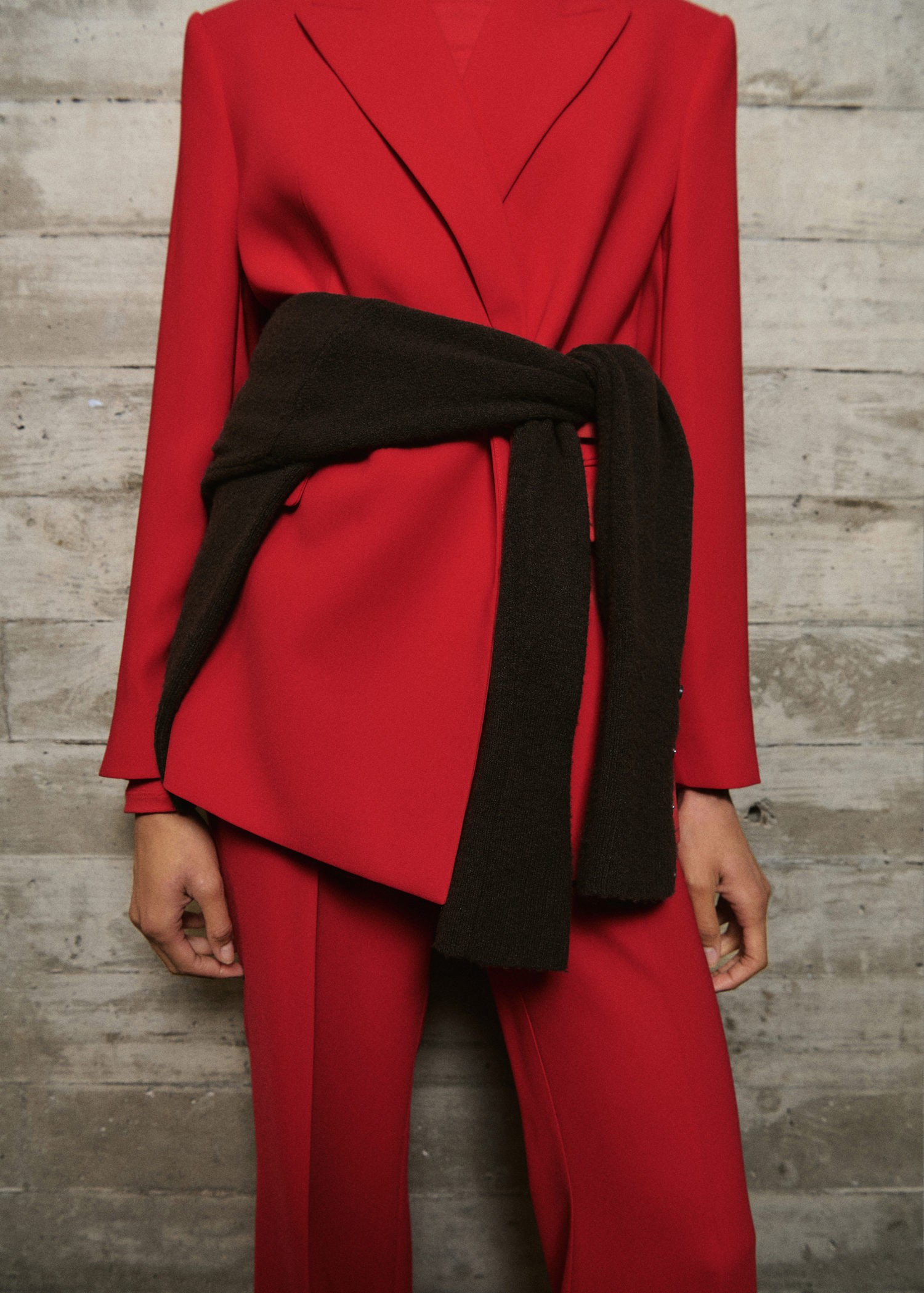 Suit Jacket With Scarf
