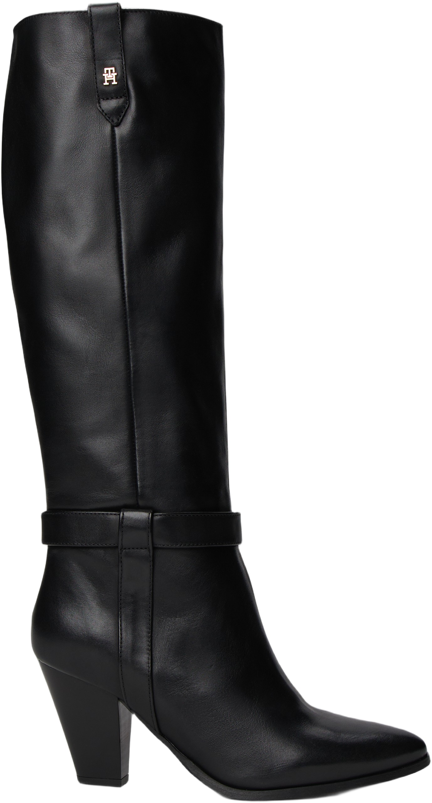 TH Tstrap Lthr Pointy Long Boot