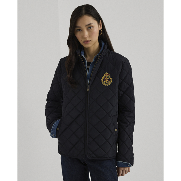 Crestpatch Quilted Mockneck Jacket