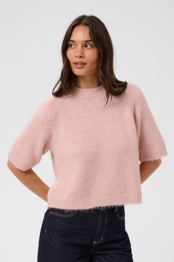 Kaemilie Cropped Knit Pullover