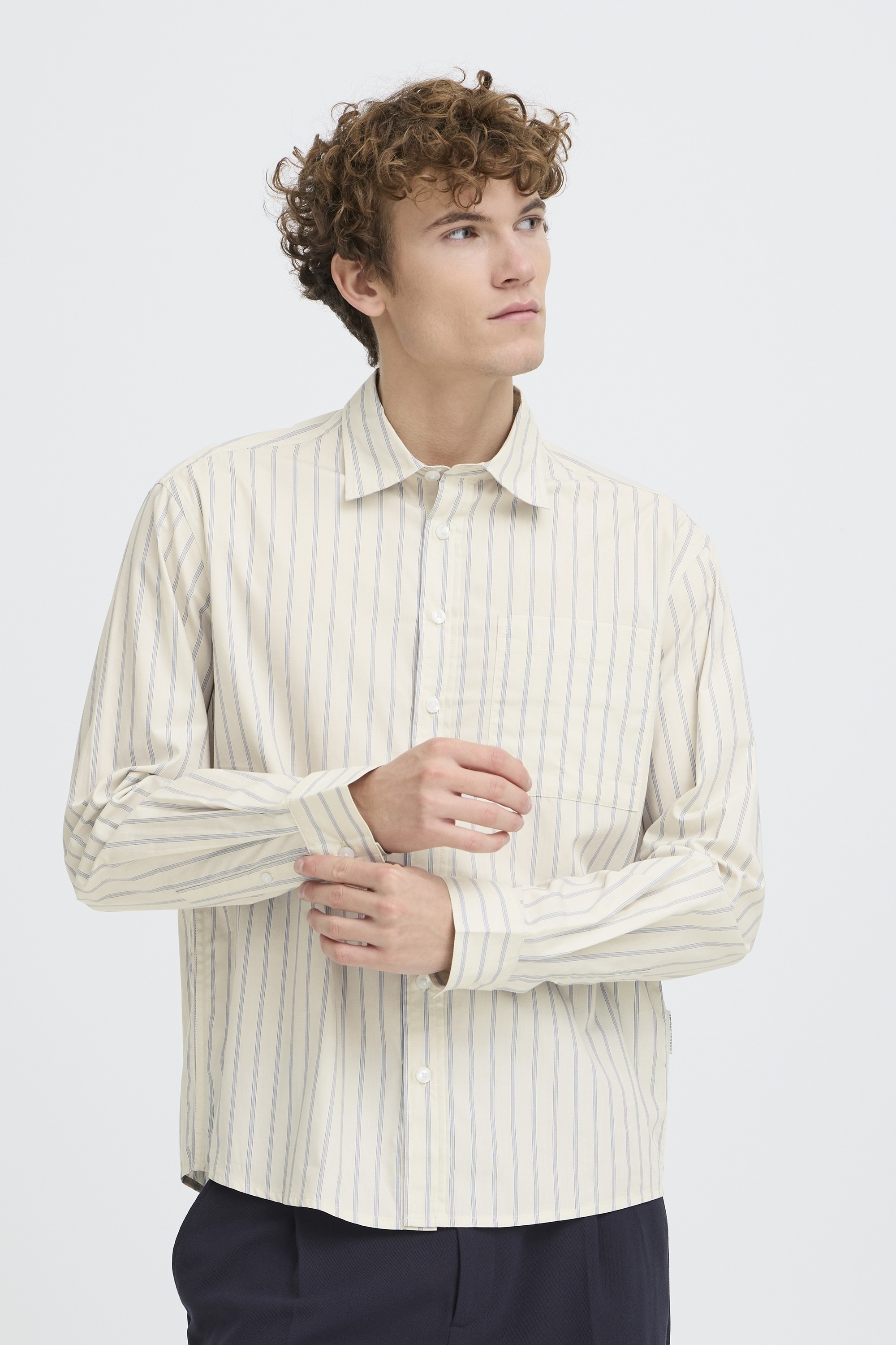 Cfzan LS Striped Relaxed Shirt