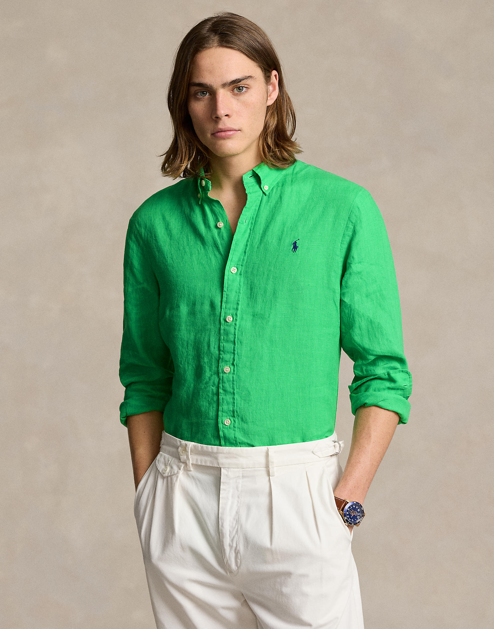 Slim Fit Linen Shirt