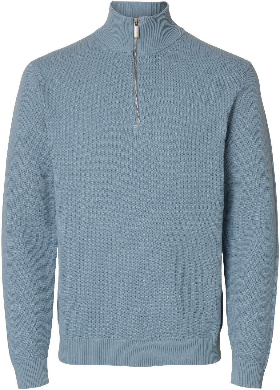 Slmdane LS Knit Structure Half ZIP