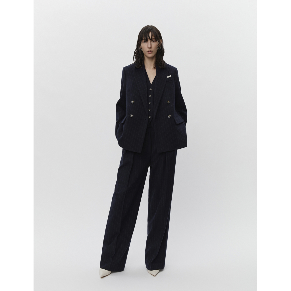 Enzo Woolen Pinstripe