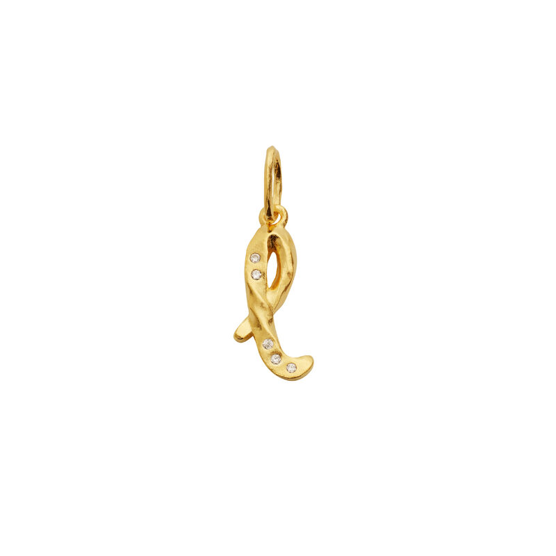Alphabet Pendant Gold