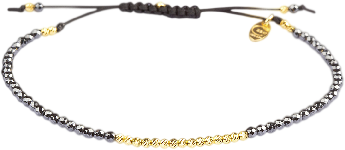 Olga Facet Hematite Gold