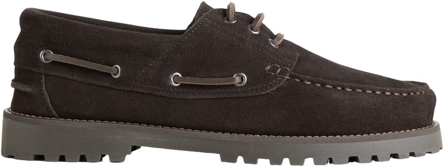 Ollie Boat Shoe Brown Suede