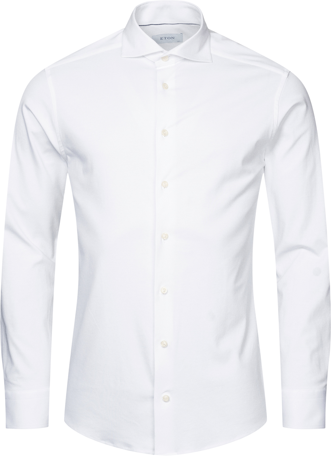 Contemporary Fit White Solid Fourflex Stretch Shirt