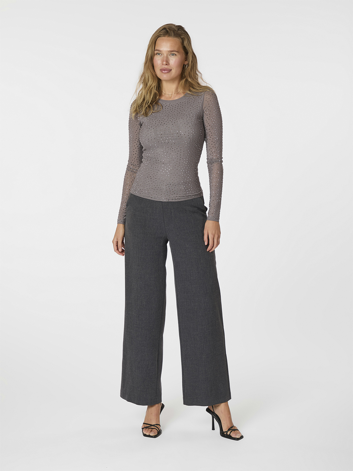Basira Stone Mesh Blouse
