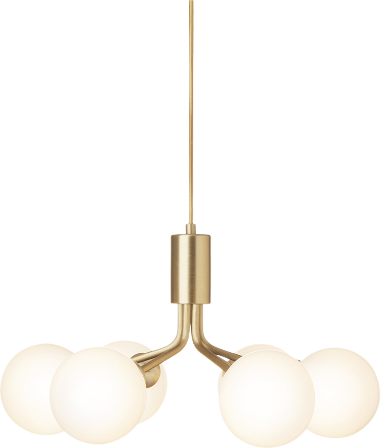 Apiales 6 Brushed Brass / Opal