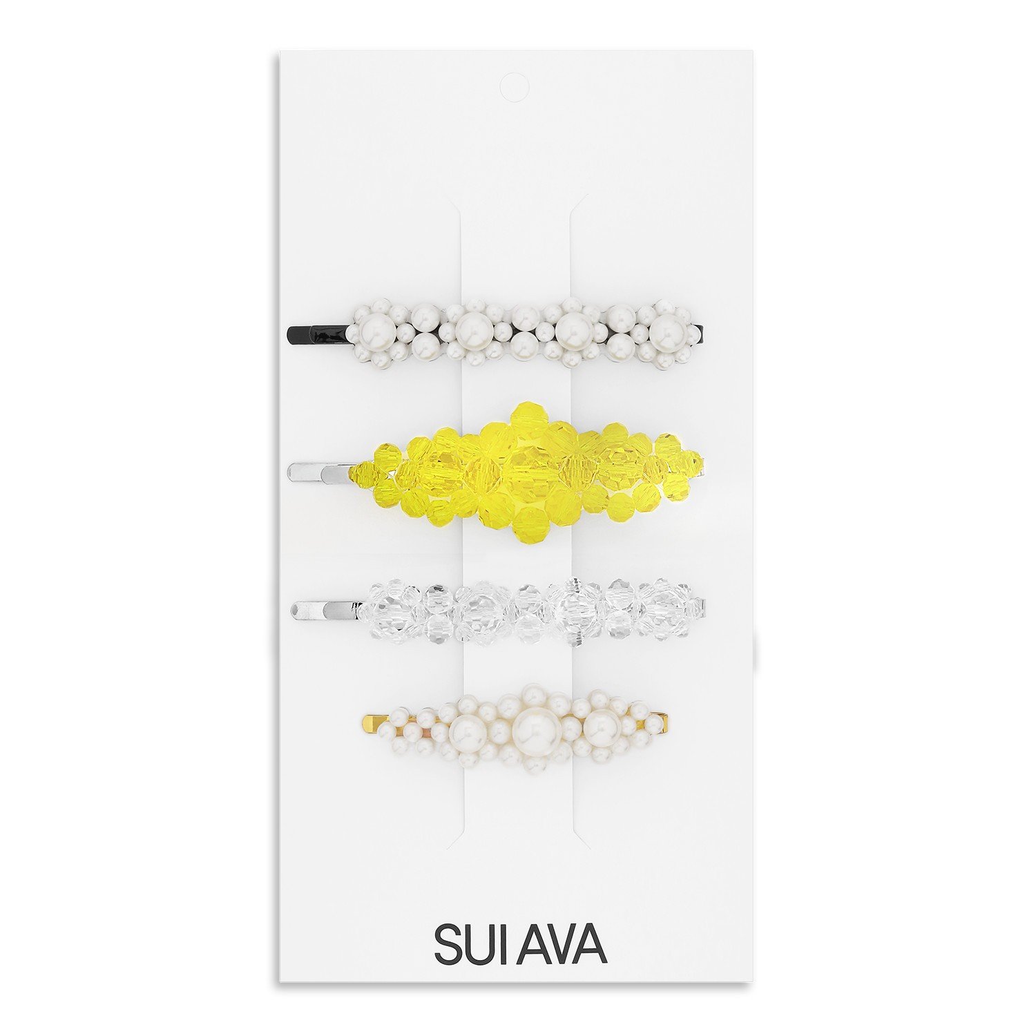 Pearly Hair Clips // 4 pcs