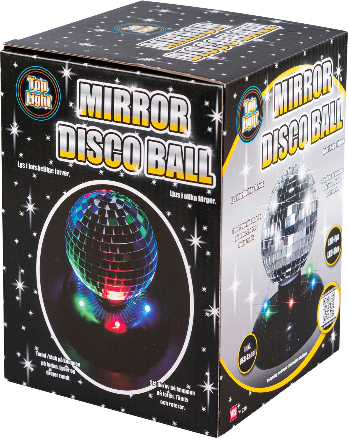 Spejlkuglemledlys USB