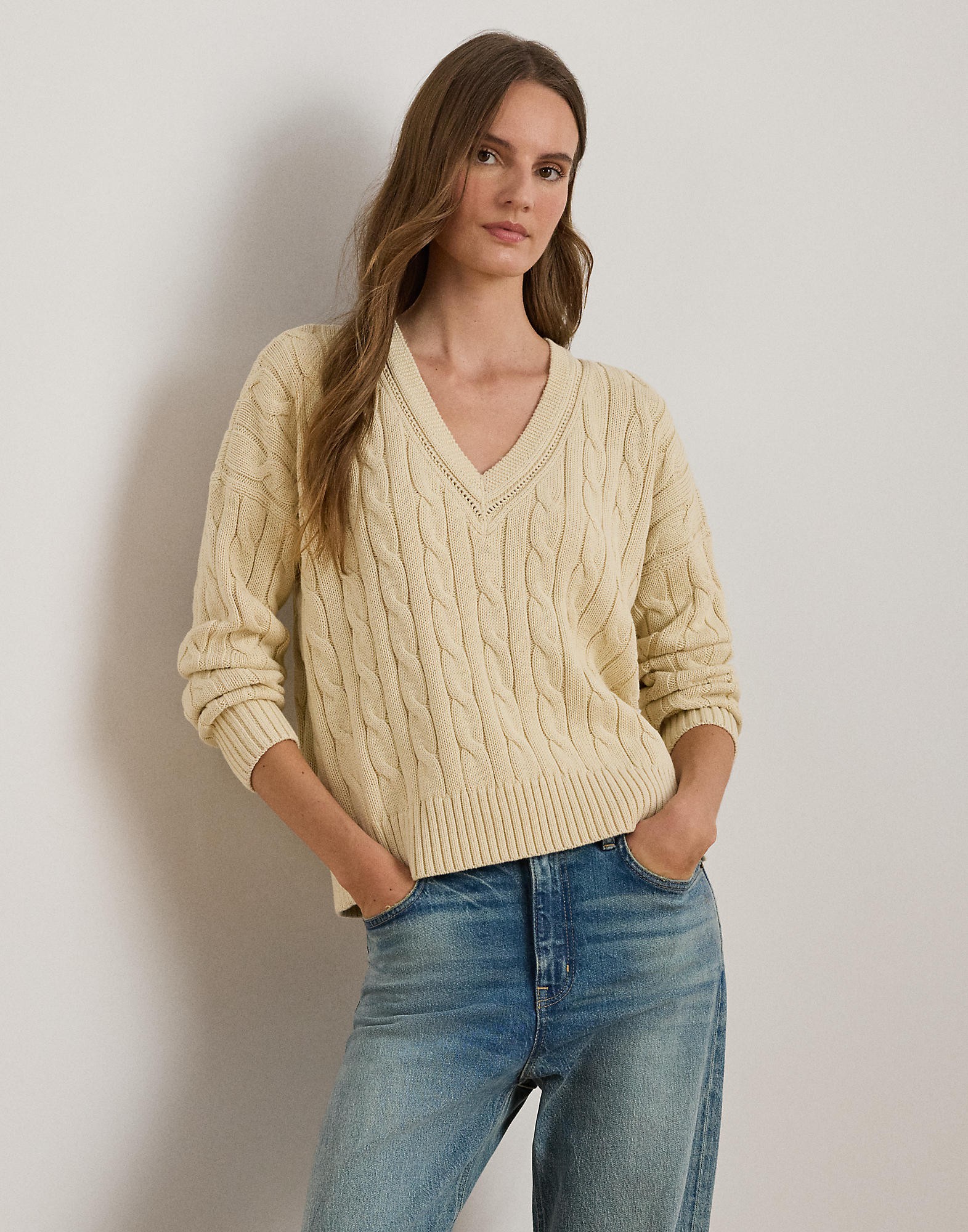 Cableand-pointelle-knit Cricket Sweater
