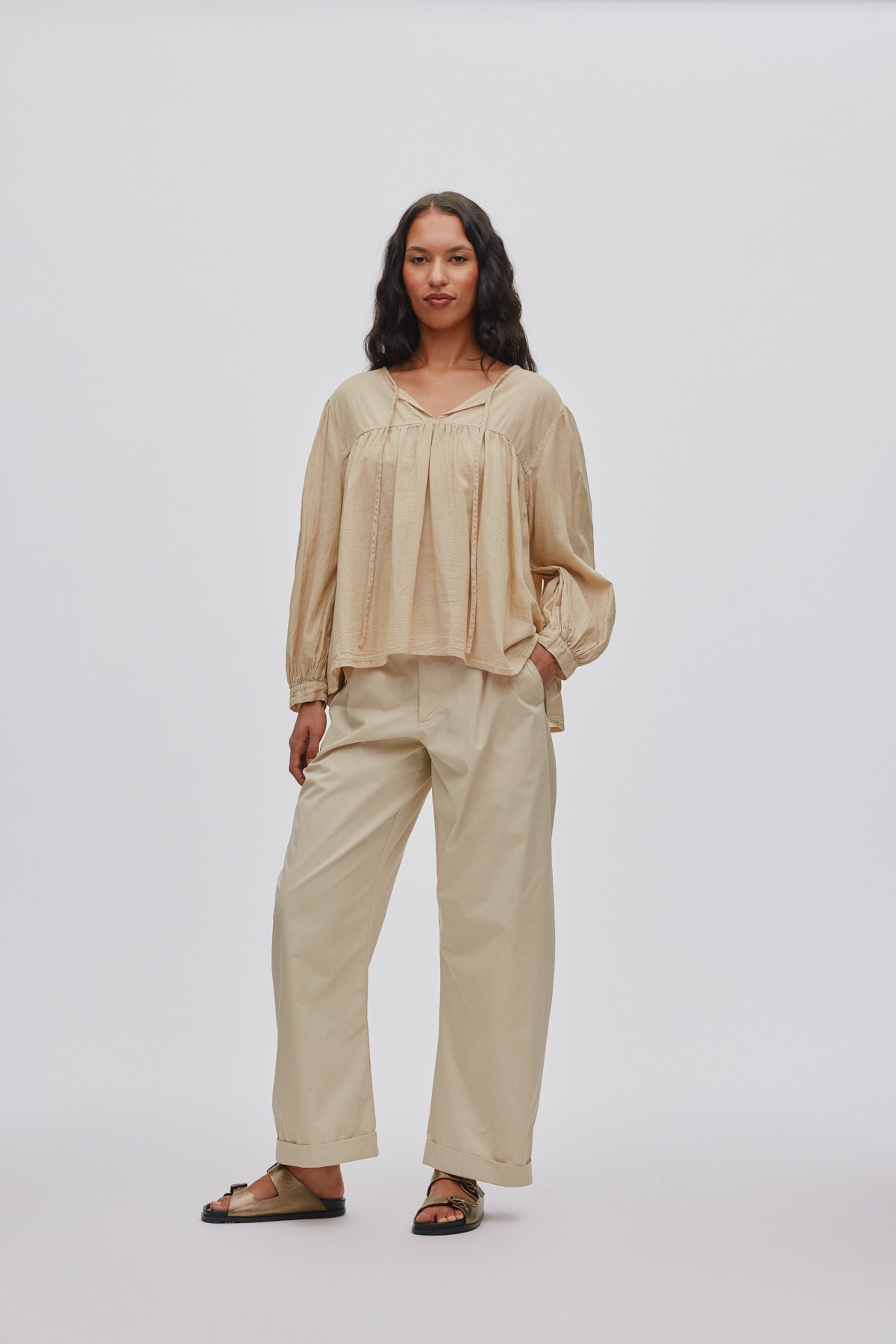 Cotton Full Sleeve Blouse Eike