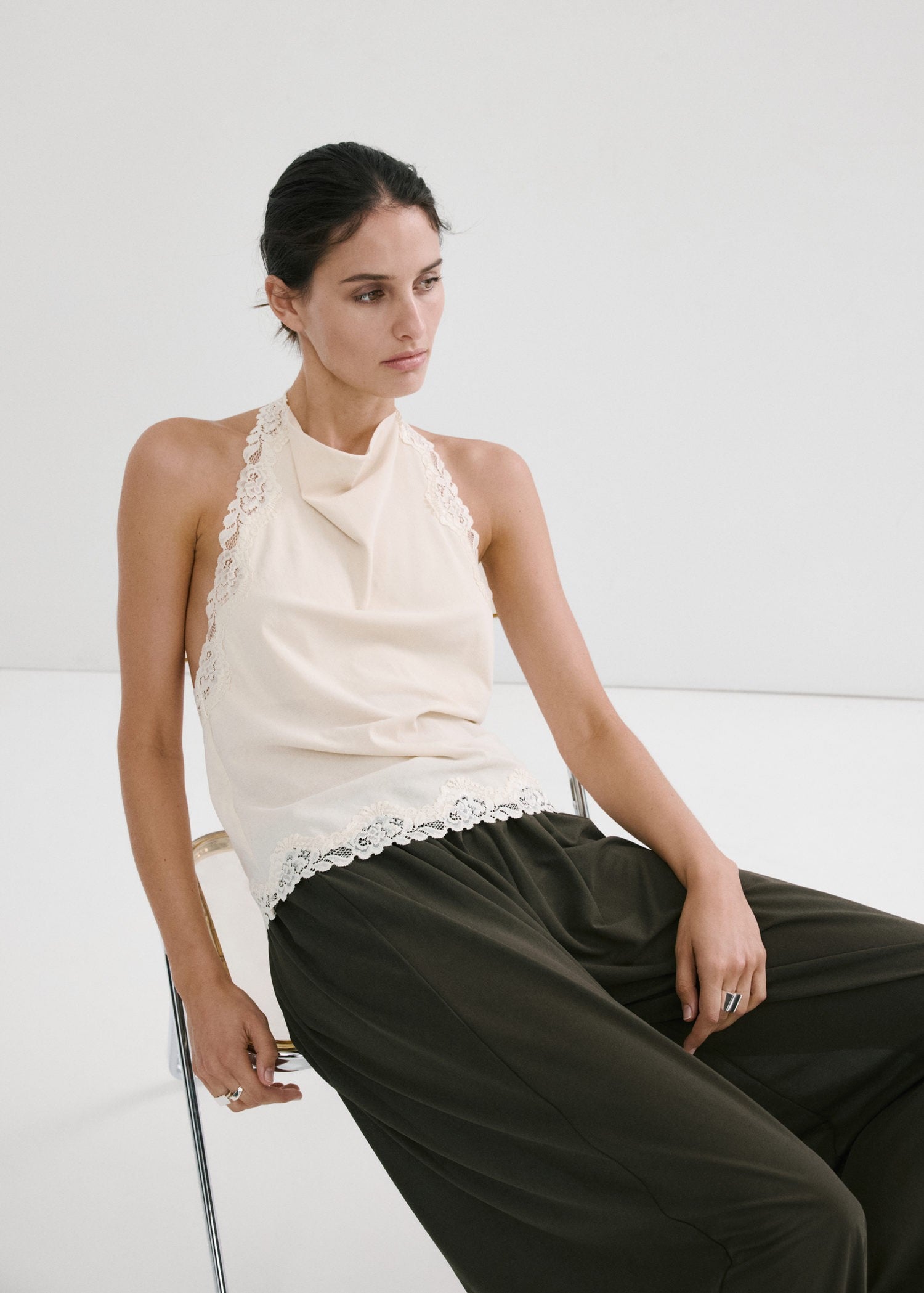 Lace Halter Neck top