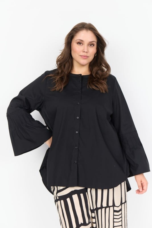 Curvy Wasaga 26 Skjorte Sort