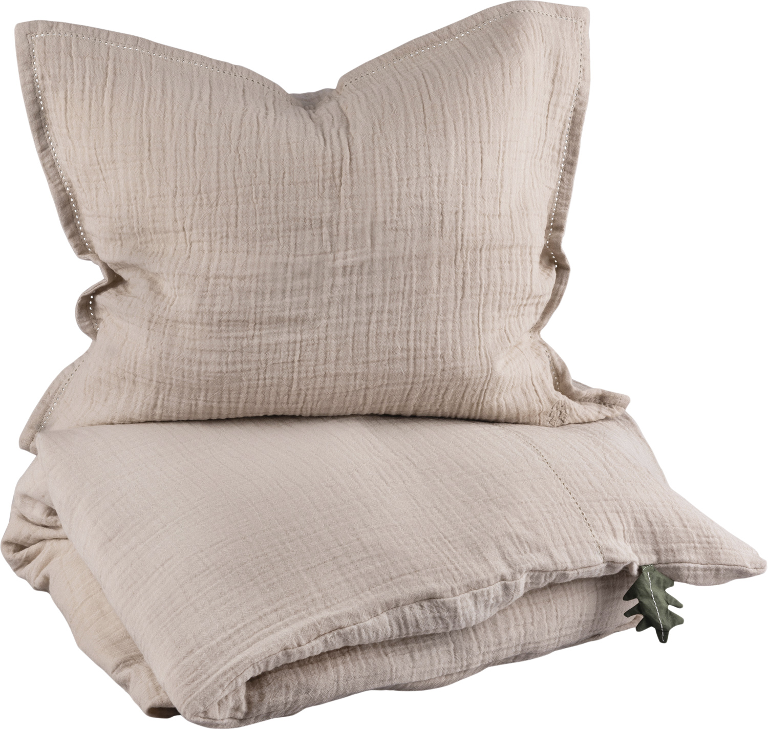 Sengetøj, Baby, Musselin, Seabreeze Beige