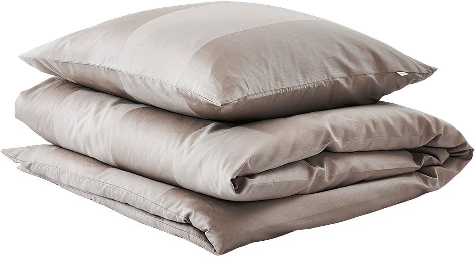 Økologisk Sengesæt Stay Taupe Gots