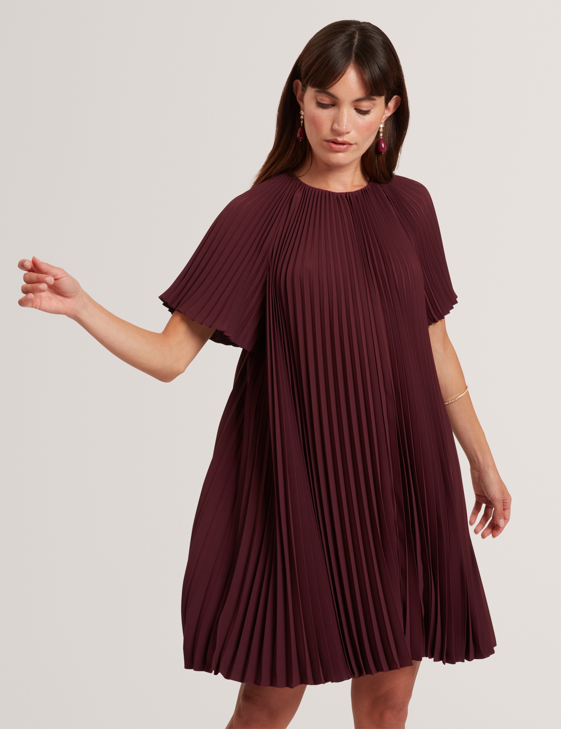 Convala Short Sleeve Pleated Mini D