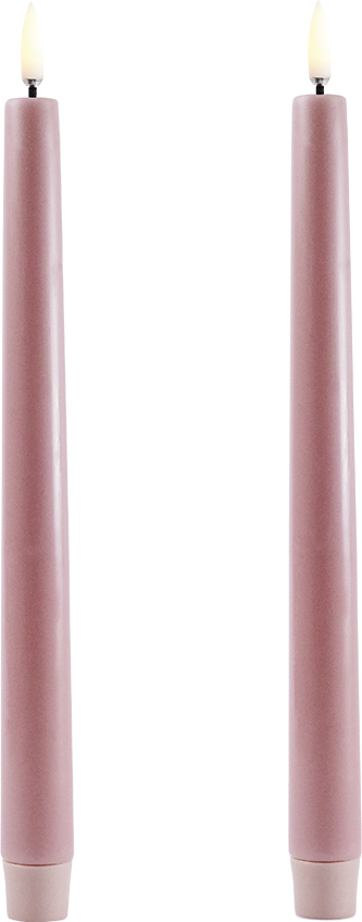LED Taper Candle, Dusty Rose