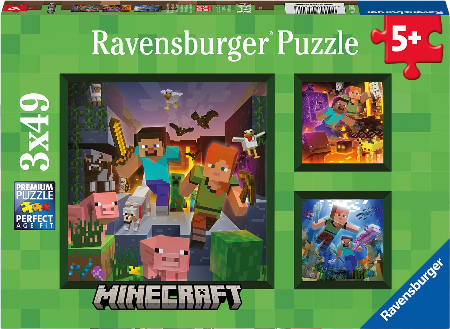Ravnsburger 3*49 Brikker ass