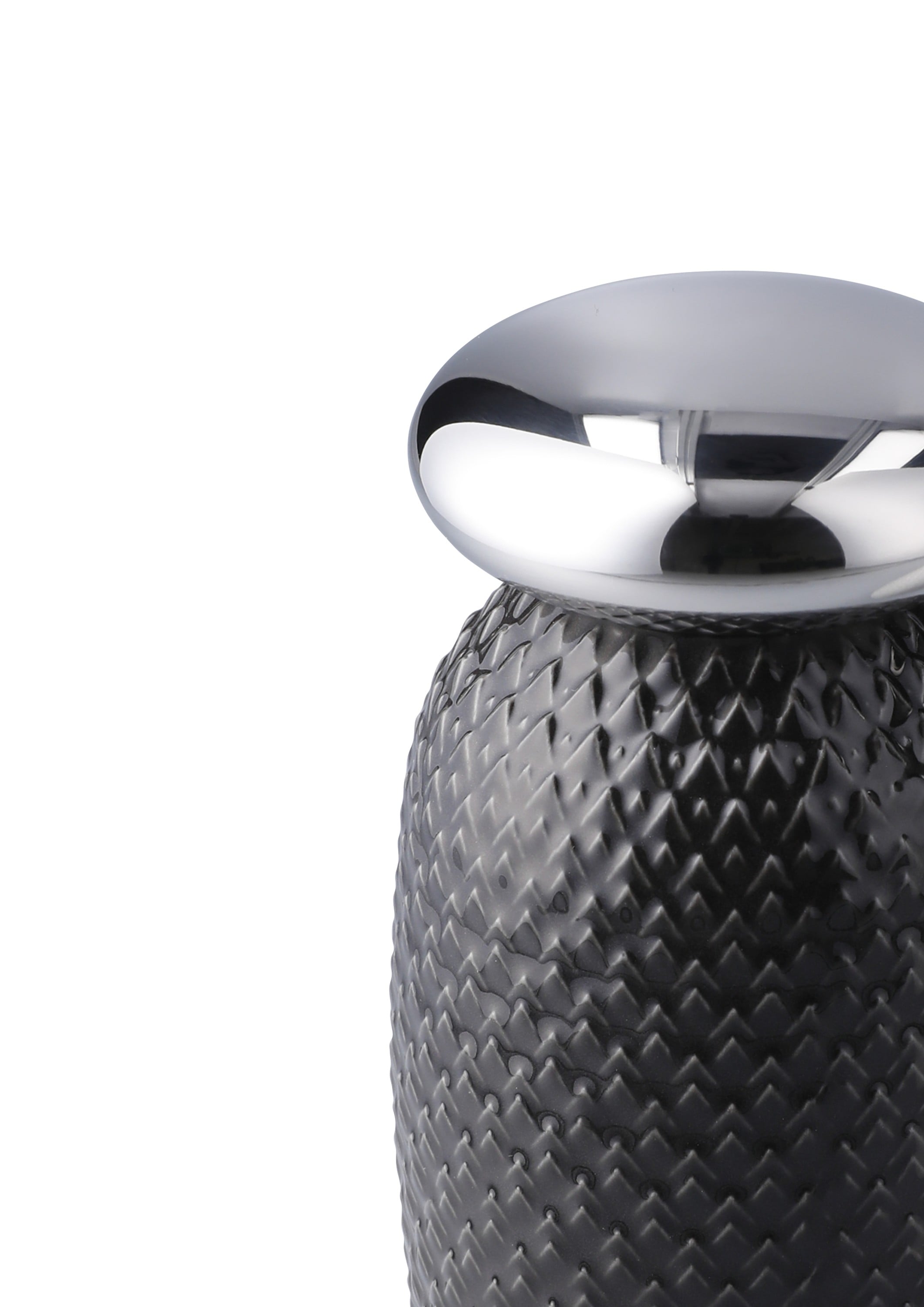 Rhombe Salt og Pebersæt H13 cm Hvid/slate