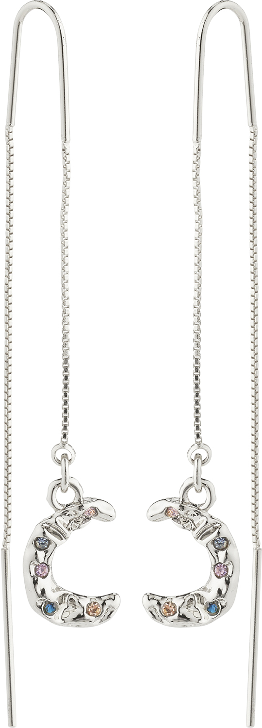 Remy Recycled Chain Earrings Silverplated