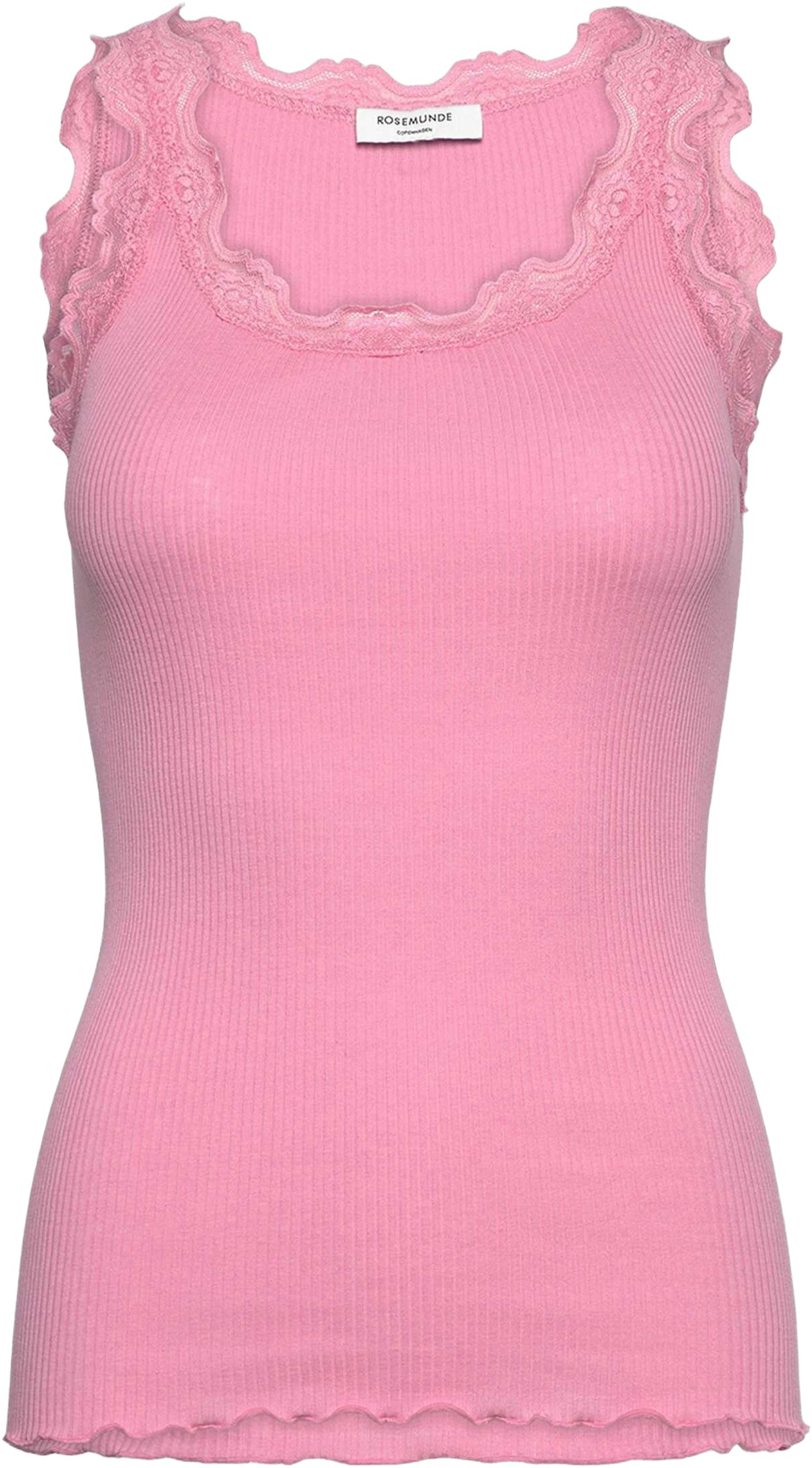 Rwbabette Silk SL Uneck Lace Top