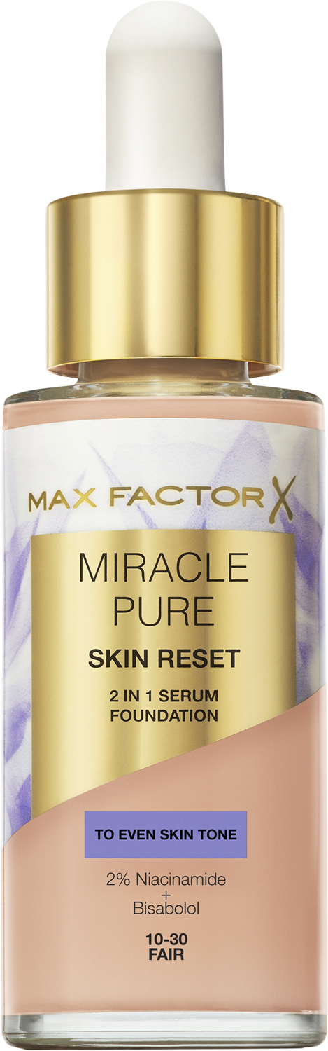 Max Factor Miracle Pure 2in1 Skin Reset Serum Foundation 30 ml - 10-30 Fair