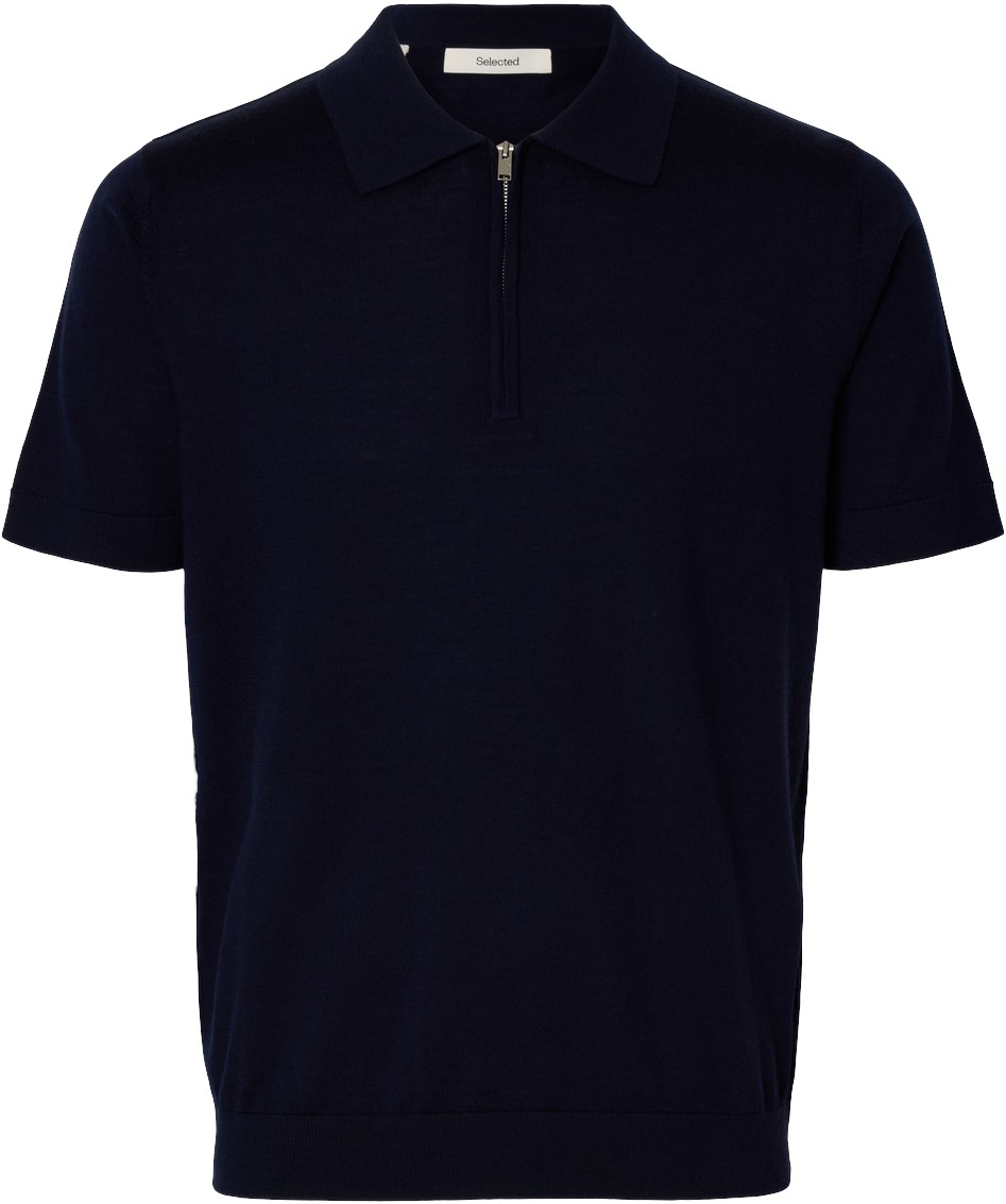 Slhtray SS Knit Half ZIP Polo Noos