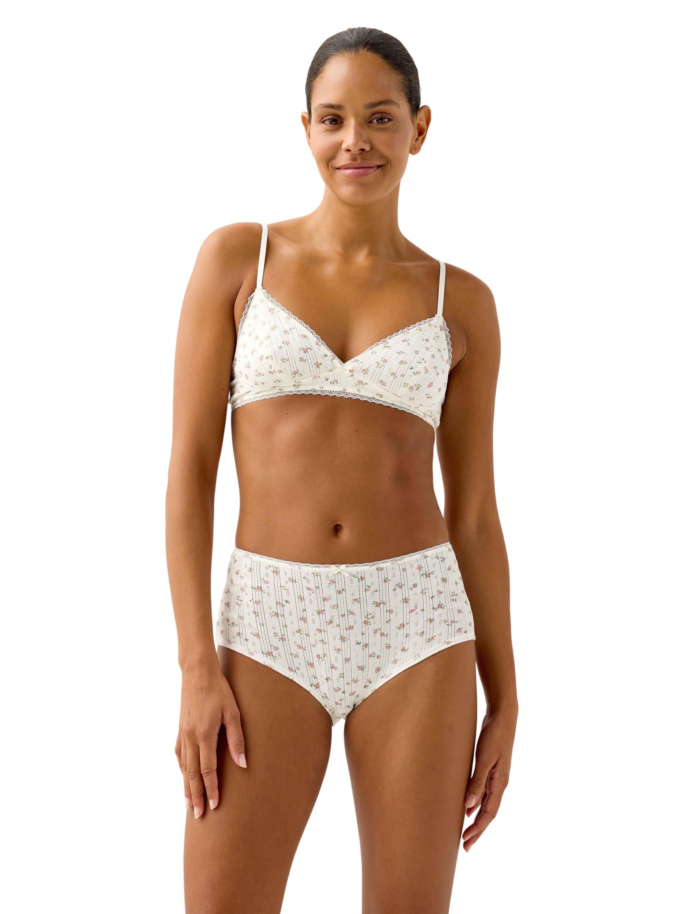 Bra Soft top Pointelle Cotton