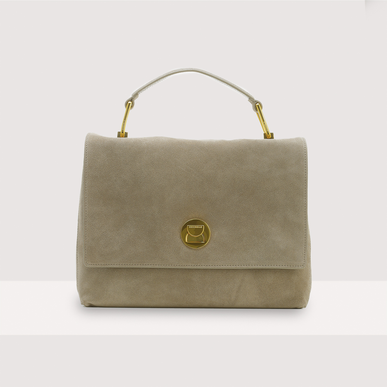 Handbag Suede Leather/lgrained Leat. / Warm Ta/warm Ta