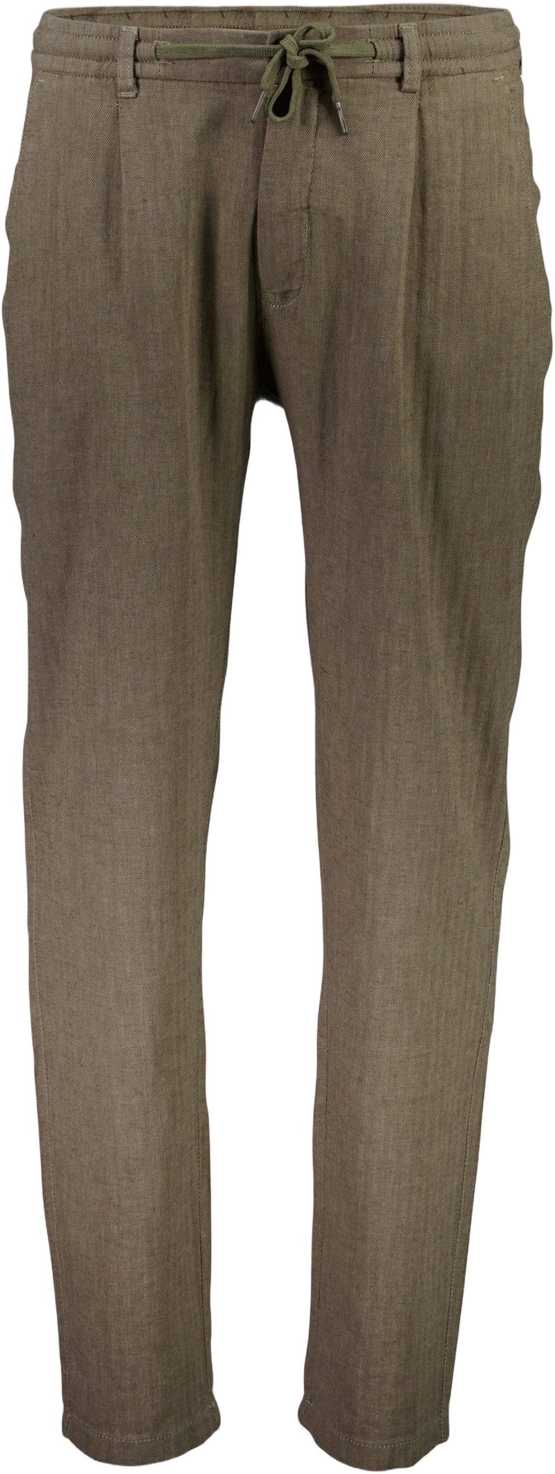 Linen Blend Herringbone Pants