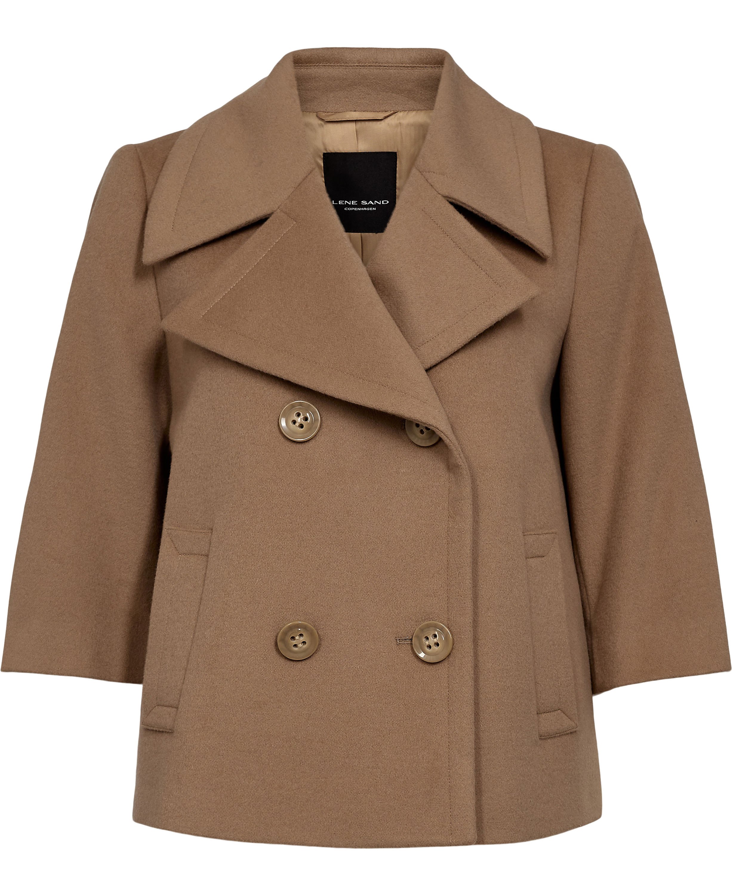 Cashmere Coat W Delwyn Short