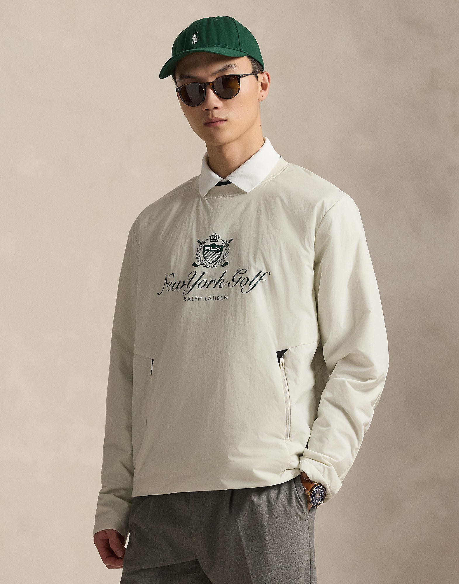 Stretch Hybrid Graphic Pullover