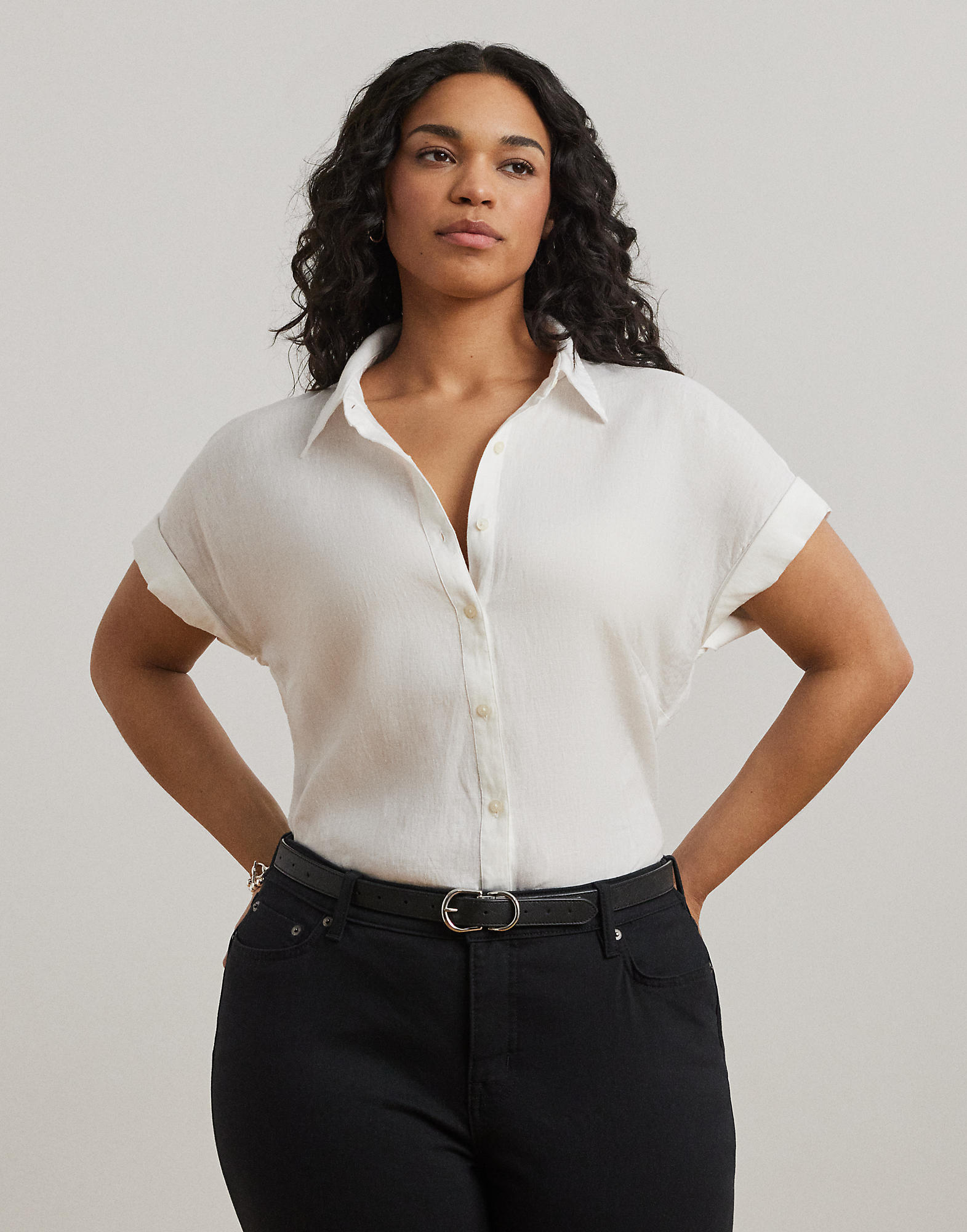 Tissue Linen Short Sleeve Shirt