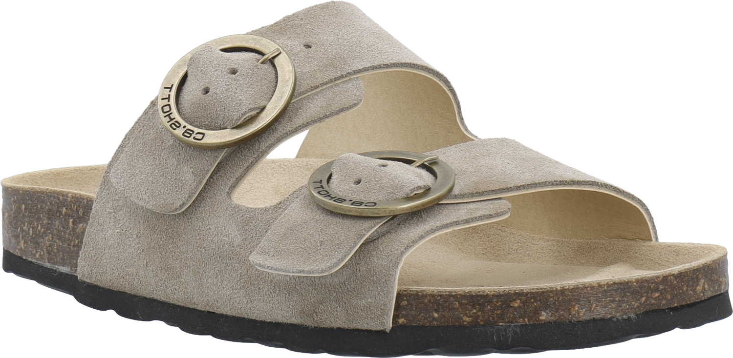 Cashelle Two Buckle Slide Suede