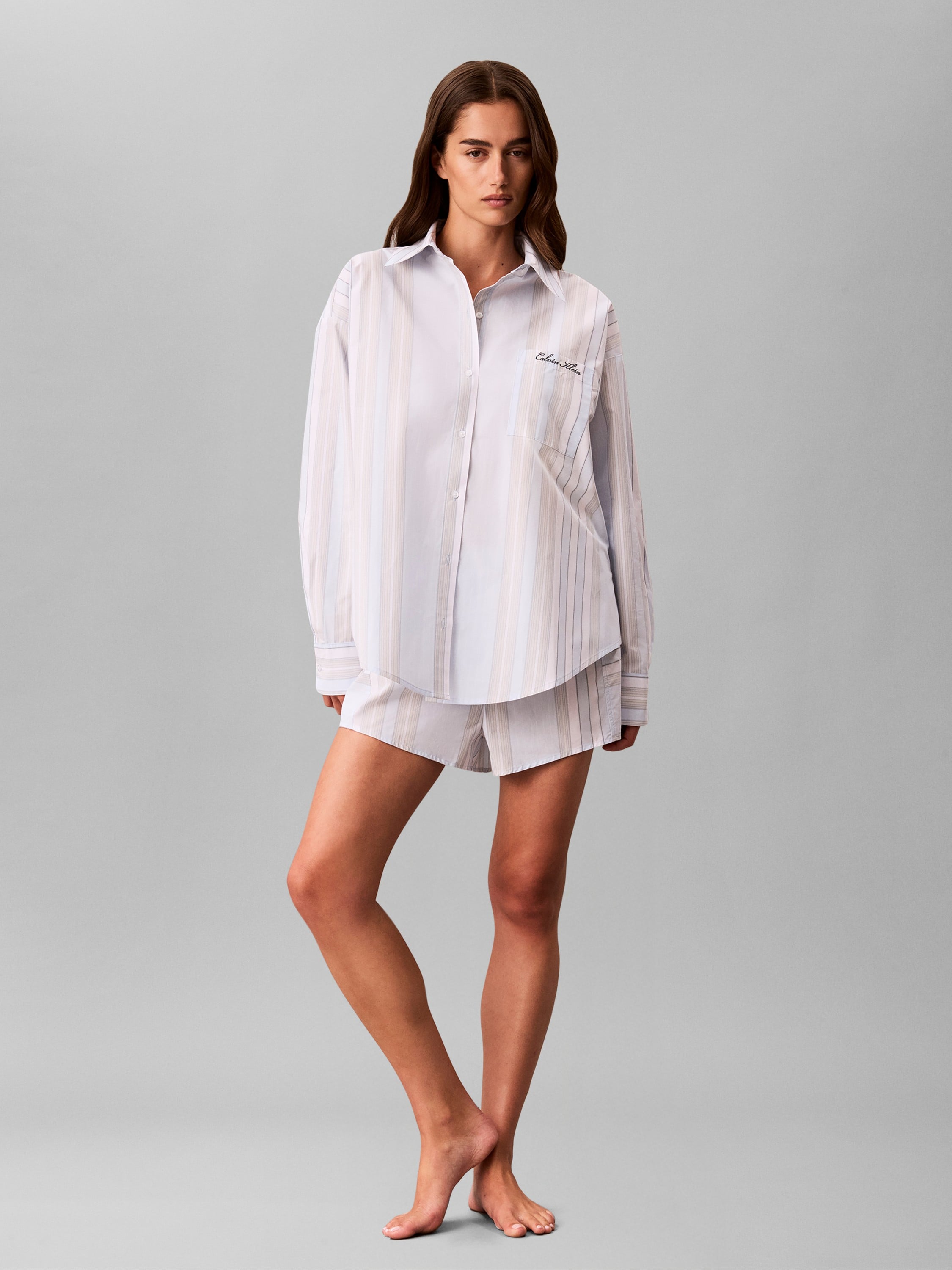 Pyjama Shirt Cotton Poplin