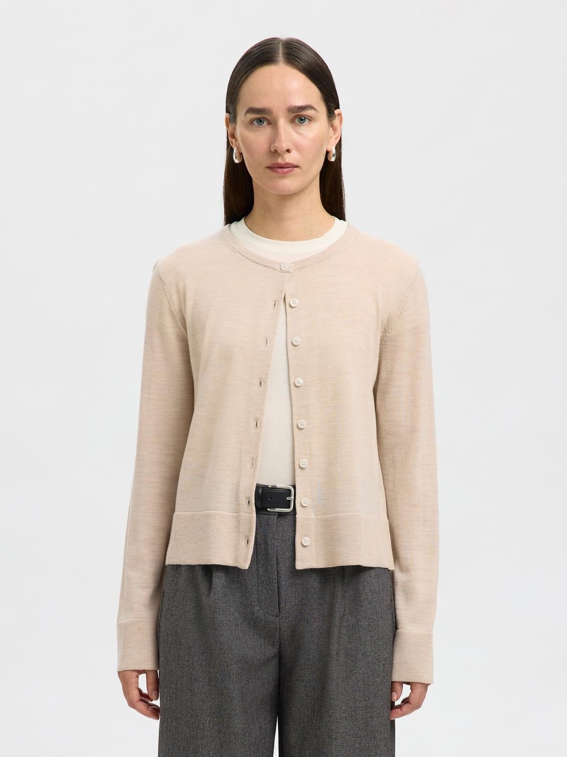 Slfthea LS Knit Merino Cardigan NOO
