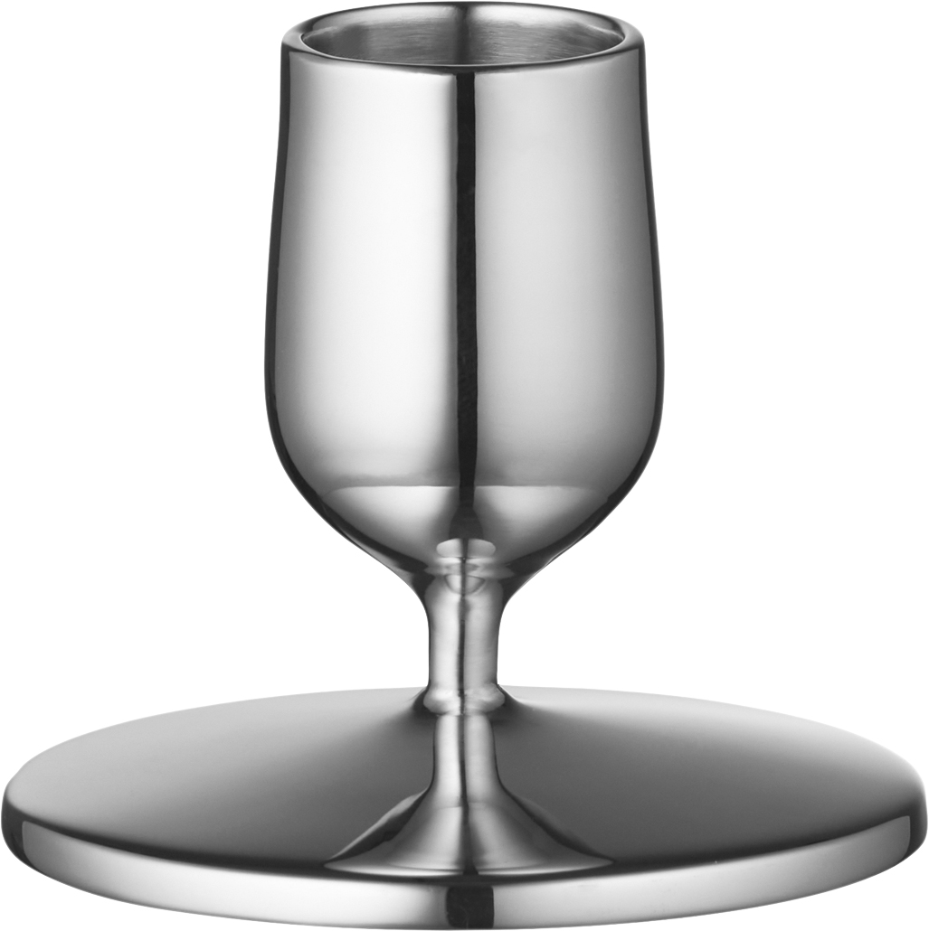 Lysestage Dorotea 7 x 5,5 cm Blankt Stål